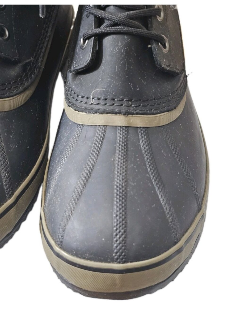 Sorel 1964 T Pac Duck Boots Men 13 Black Waterproof Insulated Lined NM2725-010 - Picture 8 of 12
